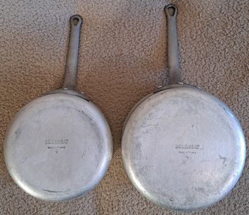 🍽 Lot de 2 anciennes casseroles en alu - Bourgeat France