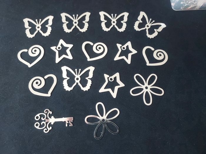 Décorations argentee pour scrapbooking