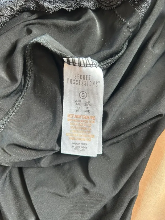 Secret Possessions Nuisette noire – Taille 36 – Très bon état - photo numéro 5