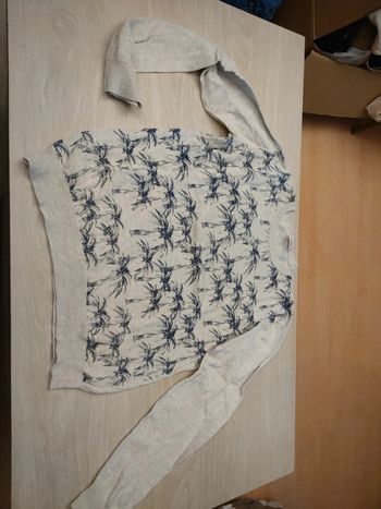 Pull gris palmier tao 14 ans