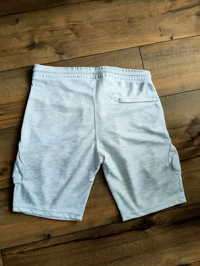 Short en coton garçon homme xxl gris clair - photo numéro 2