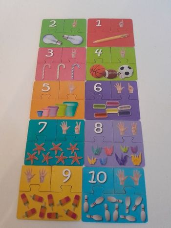 Puzzle chiffres pour apprendre à compter