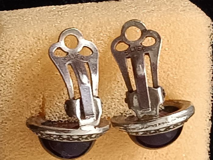 Boucles d'oreilles argent améthyste - photo numéro 9