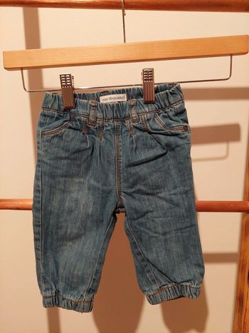 Jeans doublé fille. Vert baudet