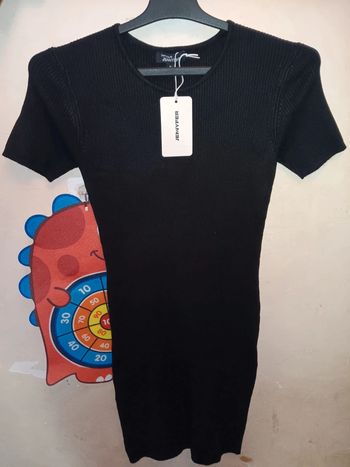 Robe neuve moulante noire style côtelé jennifer t.M pas de vinted go