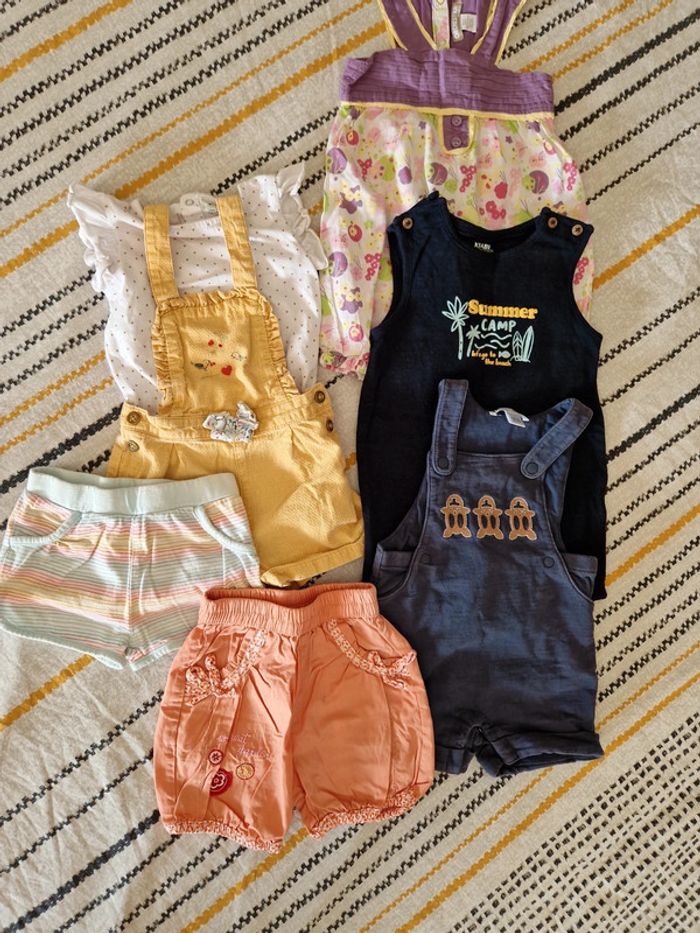 Lot 7 vêtements été fille 6mois