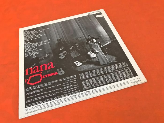 Vinyle 33 tours Nana Mouskouri   A l' Olympia Accompagnée par les Athéniens (1967) - photo numéro 3