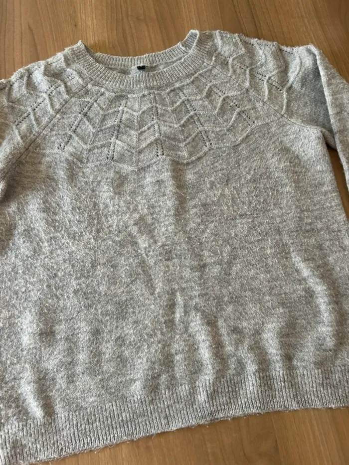 Pull gris taille L - photo numéro 5