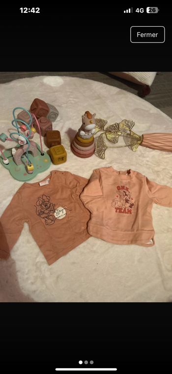 Lot Minnie 3 mois Disney