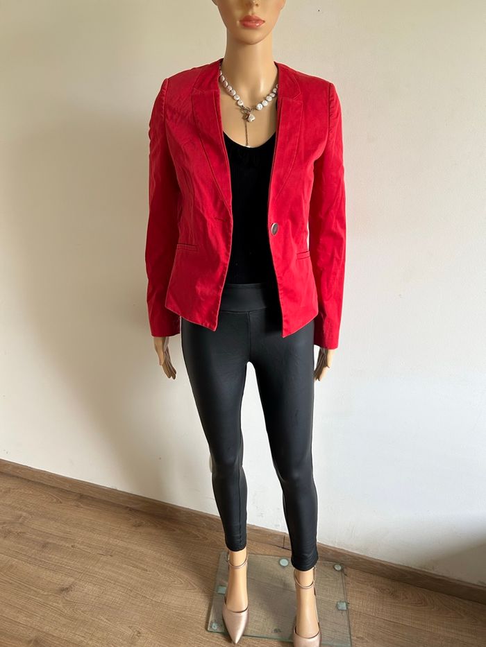 Blazer rouge Esprit taille française 34 TBE - photo numéro 3