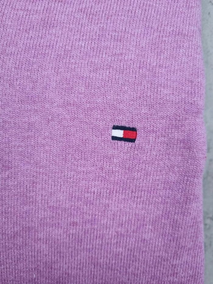 Pull col V Tommy Hilfiger mauve, XL Hommes - photo numéro 5