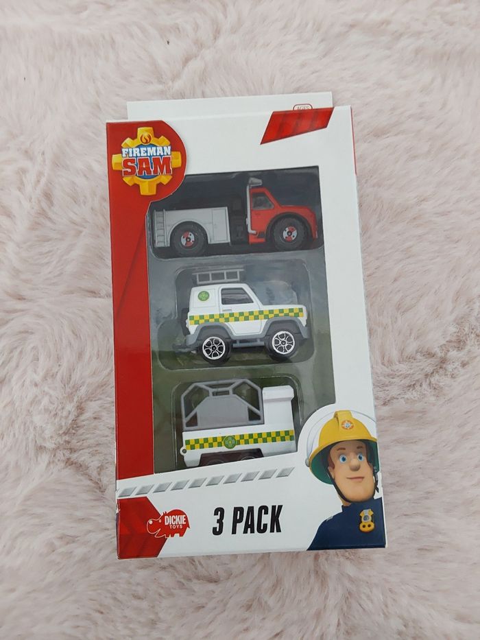 Pack 3 véhicules miniatures neufs Fireman sam