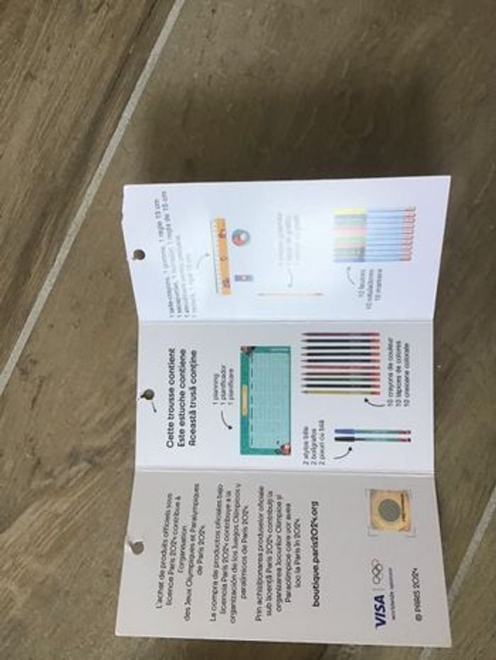 Trousse jeux olympique paris 2024, avec articles scolaires, 30 % avec code - photo numéro 5