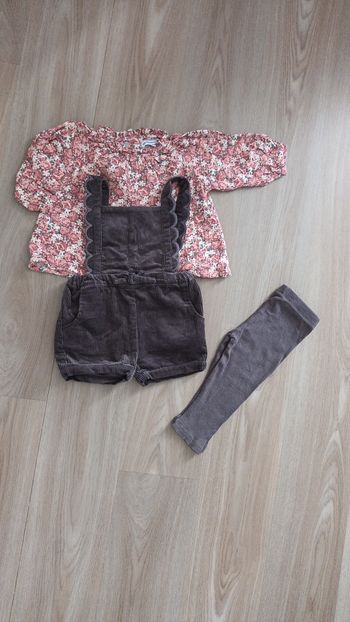 Ensemble mi saison fille 12 mois verbaudet neuf