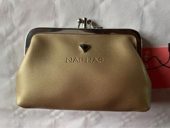 Porte monnaie doré Naf Naf