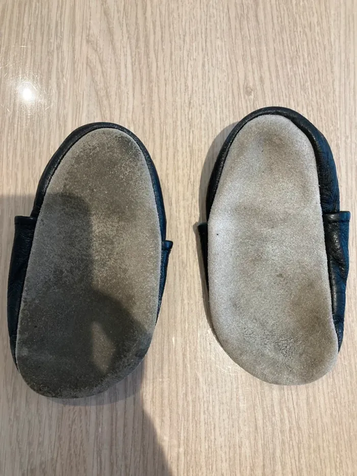 Chaussons cuir Carozoo pompiers 2-3 ans - photo numéro 2