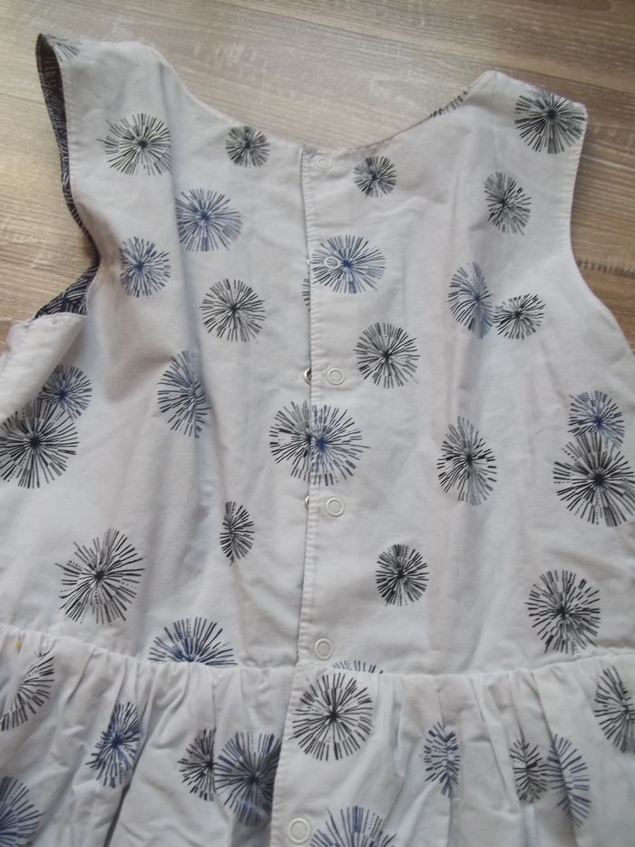 Robe réversible fleuri bleu - photo numéro 4