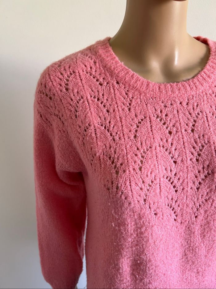 Pull rose à manches longues Morgan taille S bon état (présence de bouloches) - photo numéro 4