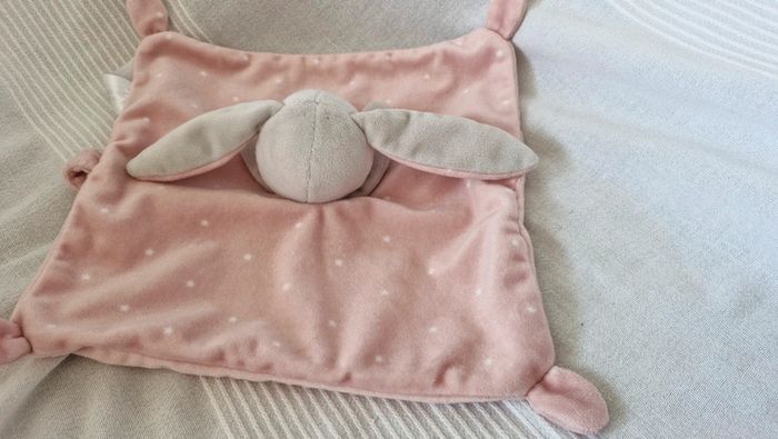 Doudou plat lapin rose avec étoiles simba - photo numéro 6