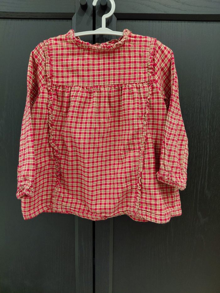 Robe manches longues à carreaux Kiabi 36 mois 3 ans 94 cm