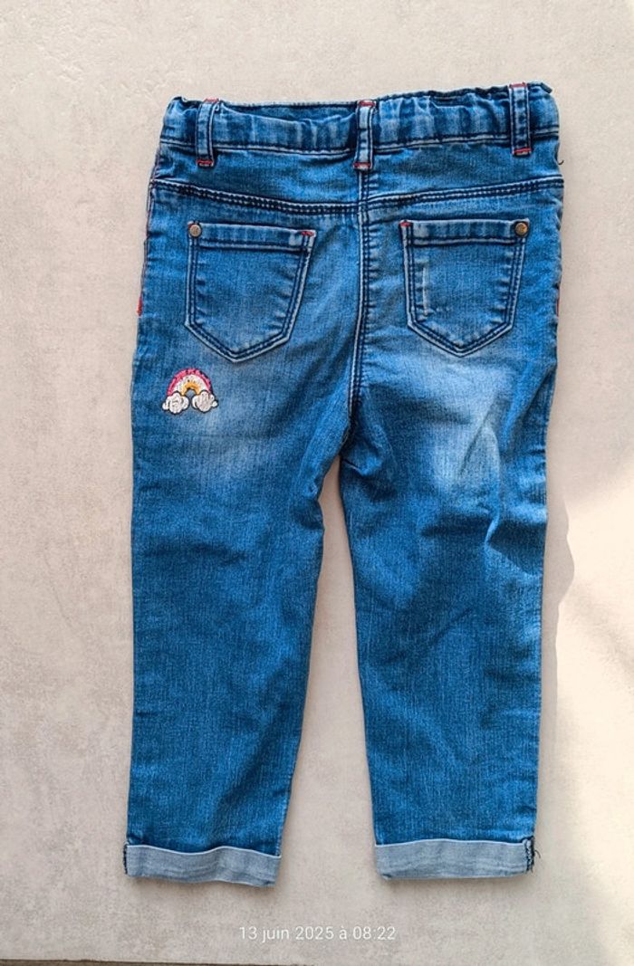 Jeans fille - 24 mois - photo numéro 2