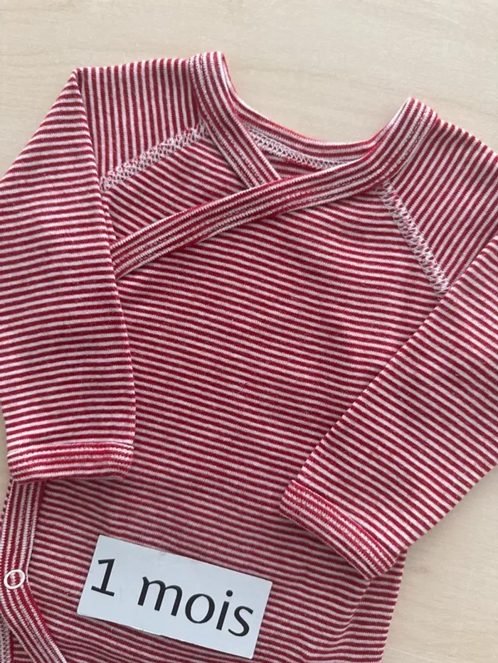 Body petit bateau 1 mois 54 cm - photo numéro 3