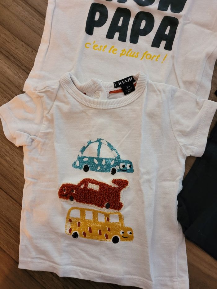 Lot 3 tee shirt kiabi mon papa - photo numéro 2