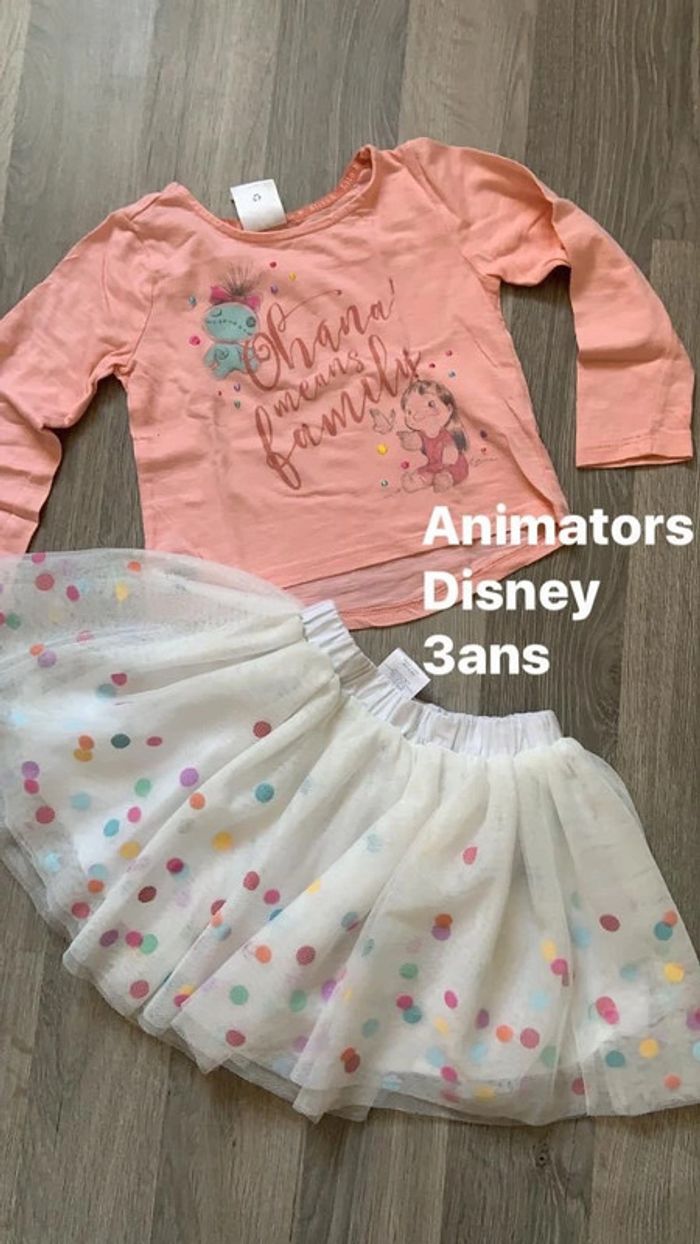 Ensemble Disney Animators lilo et stitch 3ans