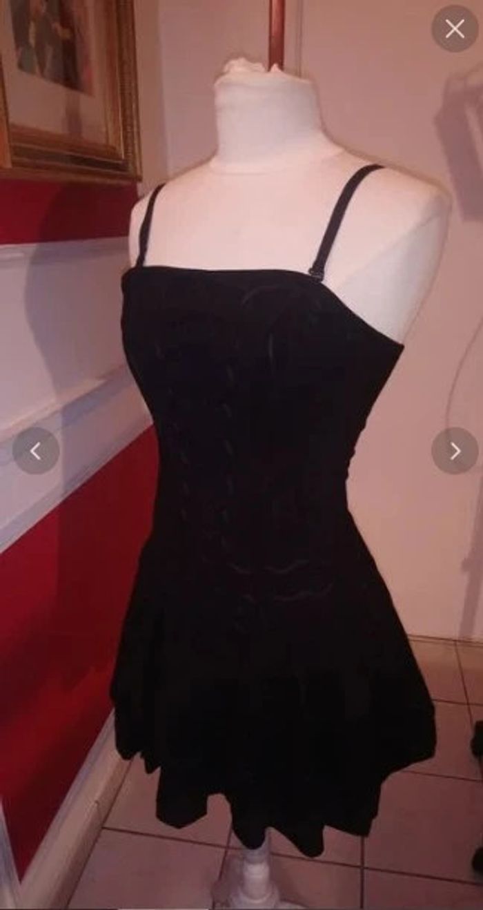 Robe noire cocktail t 38 40 - photo numéro 8