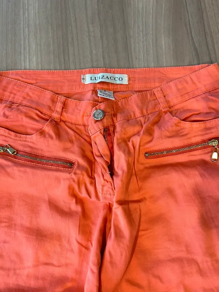 Pantalon orange taille S - photo numéro 3