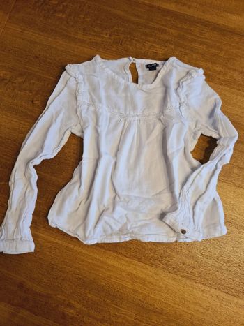 Blouse manche longue blanc