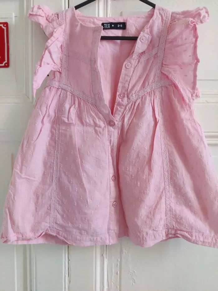 Robe Tex 2-3 ans rose - photo numéro 2