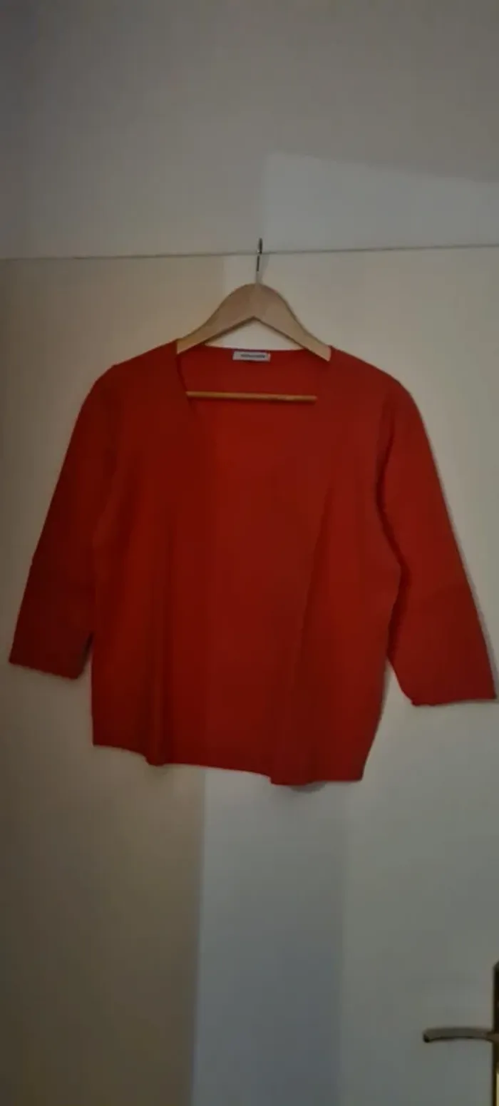 Pull corail col V Victor & Juliette - photo numéro 3