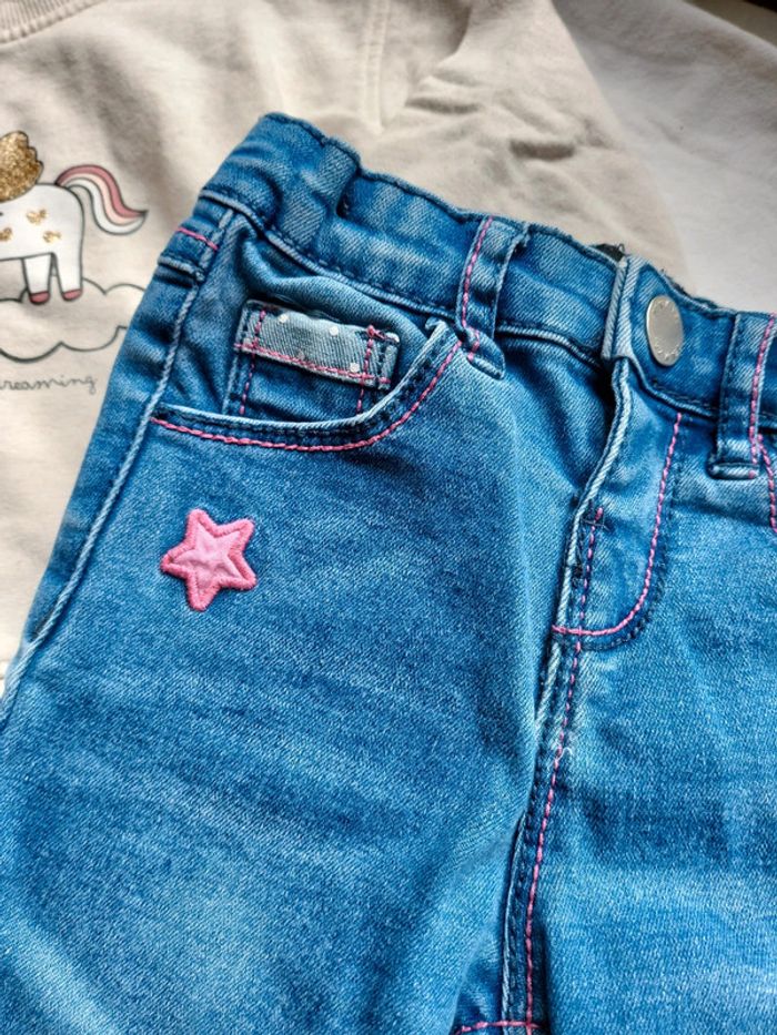 Ensemble licorne cœur girly 18 mois - photo numéro 3