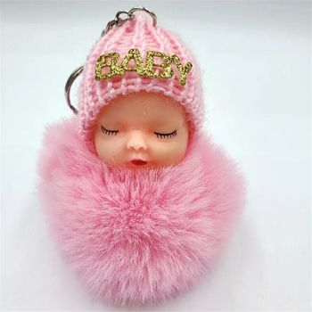 Porte-clés "Bébé" rose