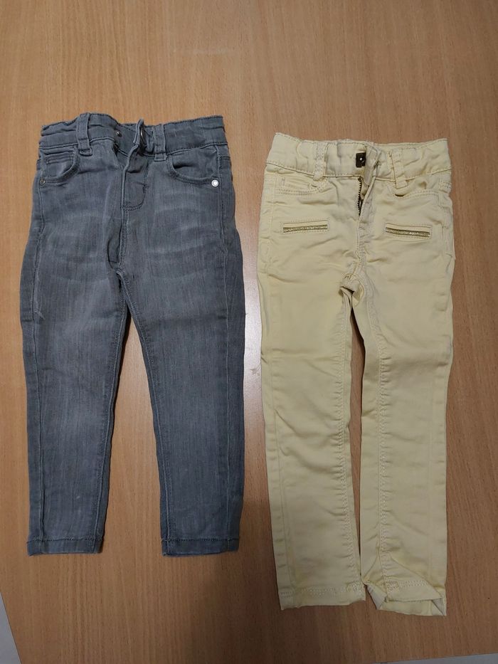 Lot 2 jeans slim 2 ans