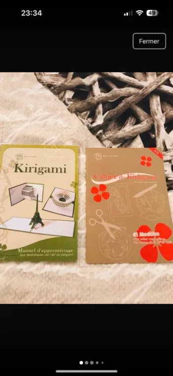 Lot livres kirigami