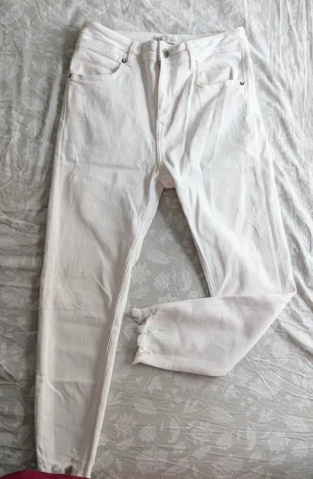 Jean blanc homme zara