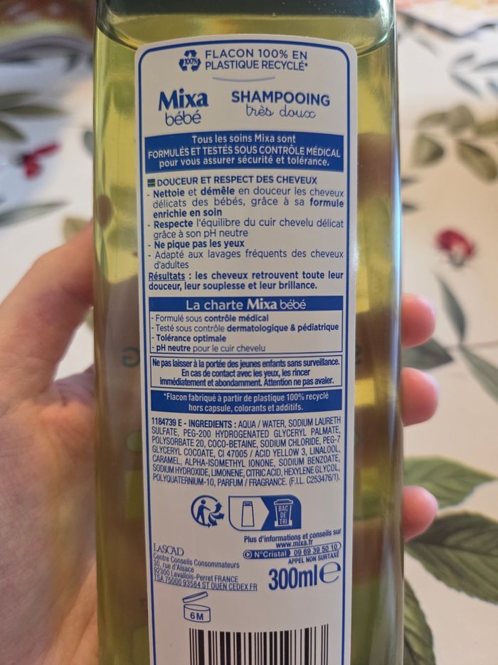 Shampooing Mixa bébé - photo numéro 2