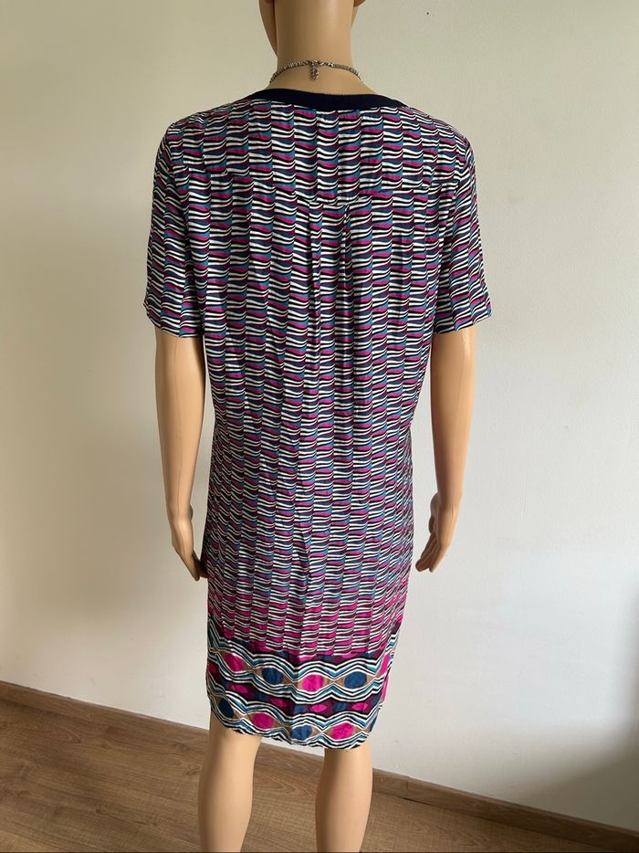 Robe imprimée à manches courtes Christine Laure taille 1 jamais portée - photo numéro 5