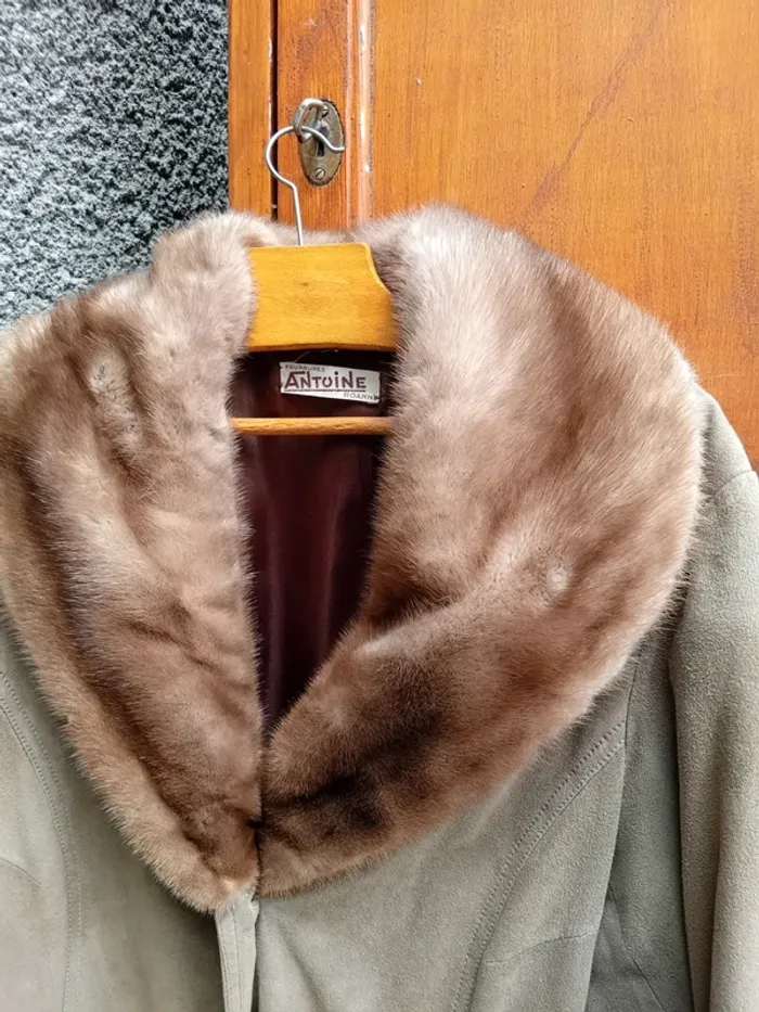 Veste longue femme en daim - photo numéro 3