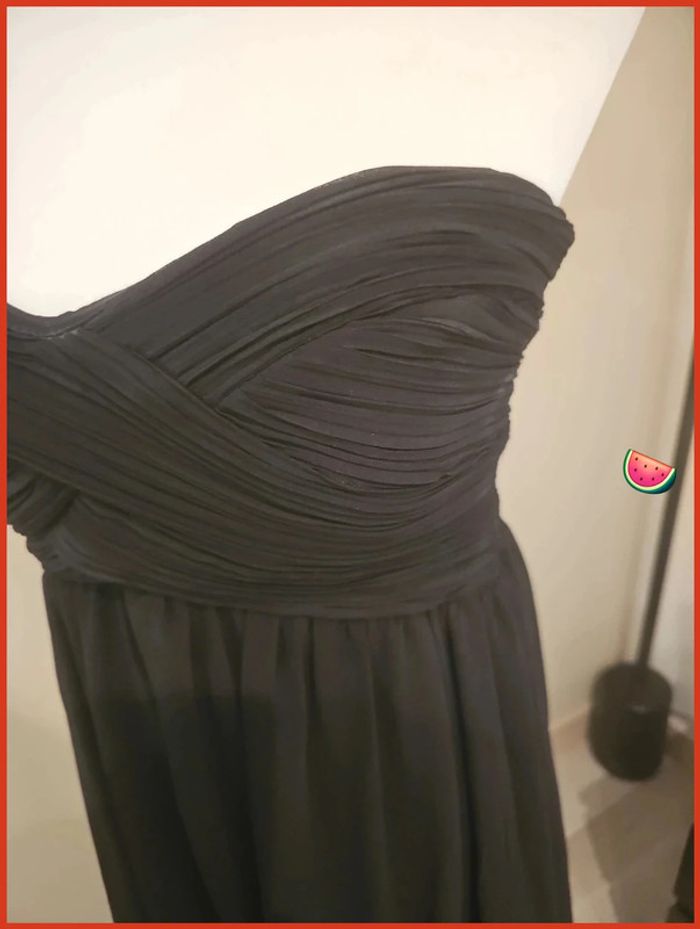 🖤 Élégance Intemporelle : Robe Longue Noire MIM à Une Épaule – Taille 40 - photo numéro 4
