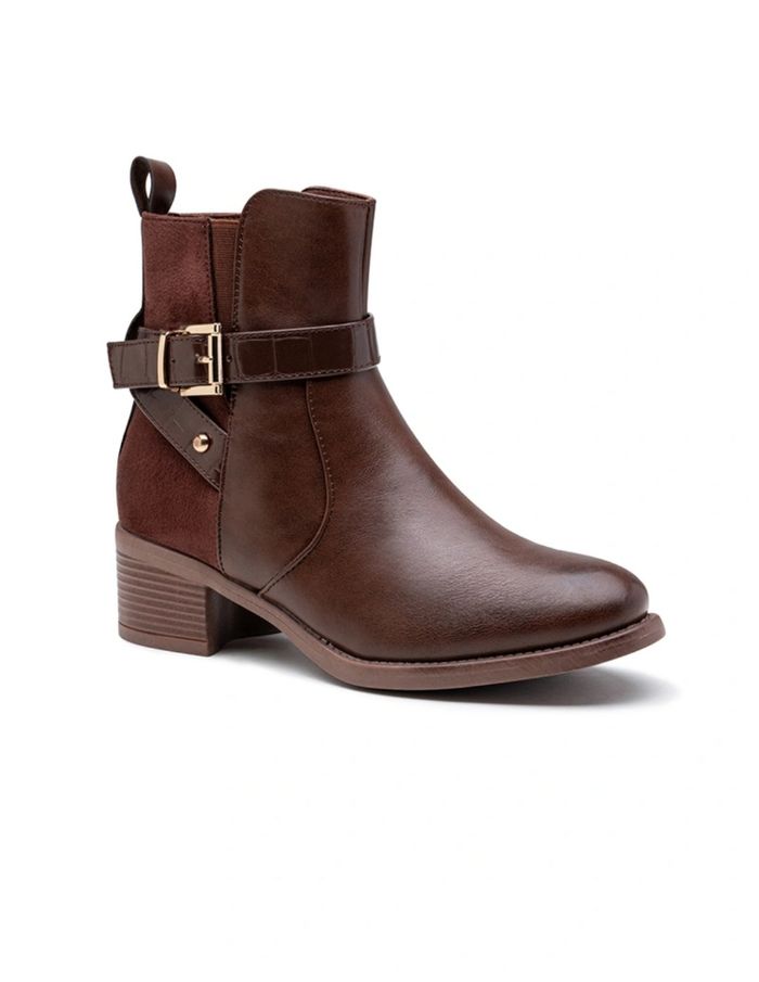 Bottines brown bien matière - photo numéro 2