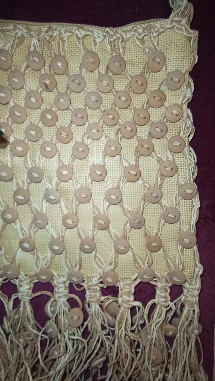 Deux magnifiques sacs à bandoulière avec boutons et franges Neufs Giada - photo numéro 3