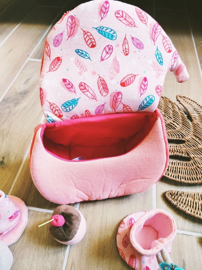 🦊Dinette panier sac Alice la renarde et son service à thé en tissu- peluche marque Lilliputiens - photo numéro 6