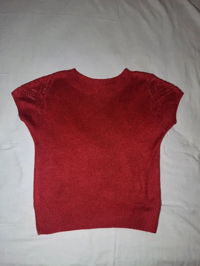 Pull brodé vintage