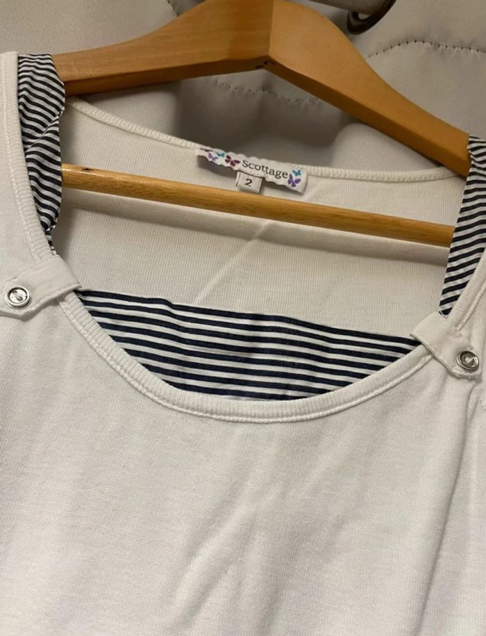 T-shirt Scottage (neuf, blanc), M / 38 - photo numéro 2