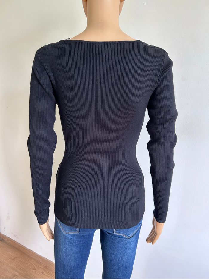 Pull noir neuf à manches longues Morgan taille XS (valeur 35€) - photo numéro 5