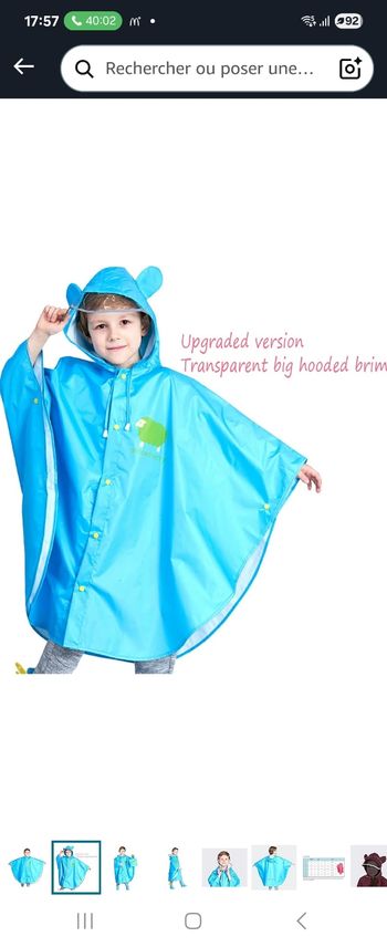 Poncho Cape de pluie