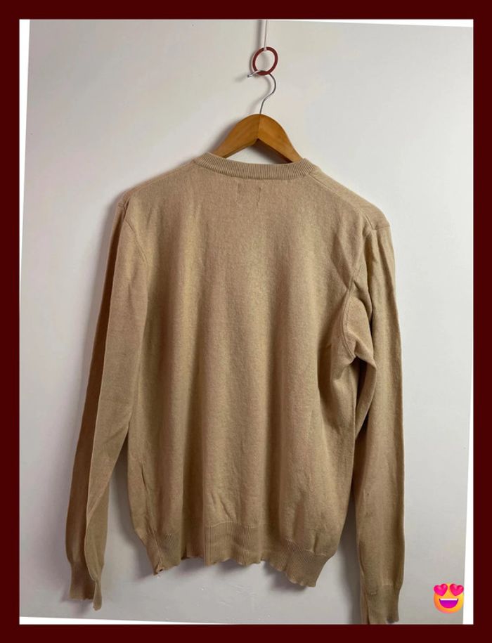 👕 Pull Dockers – Taille L – Beige – 100 % coton – Homme - photo numéro 2